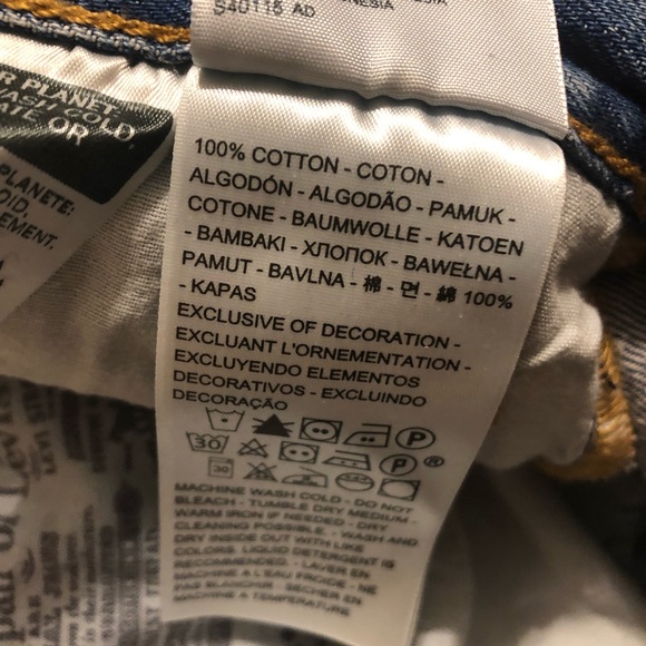 NWT Levi’s Premium 501S Skinny High Rise Distressed Jeans Size 29 - Picture 12 of 13